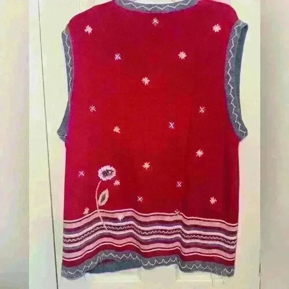 Vintage 1980’s Sweater Vest Size L/XL - Picture 3 of 6